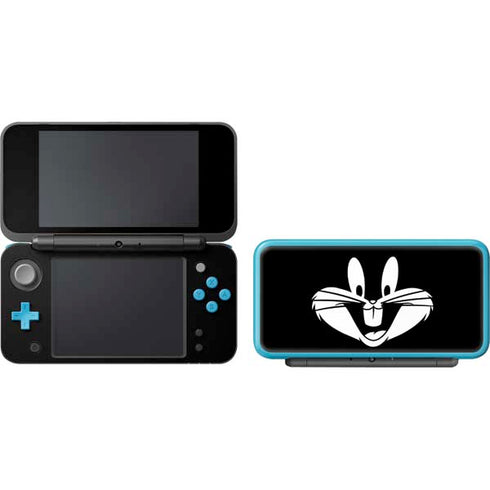 Looney Tunes Bugs Bunny Plain Black and White Nintendo 2DS XL (2017) Skin